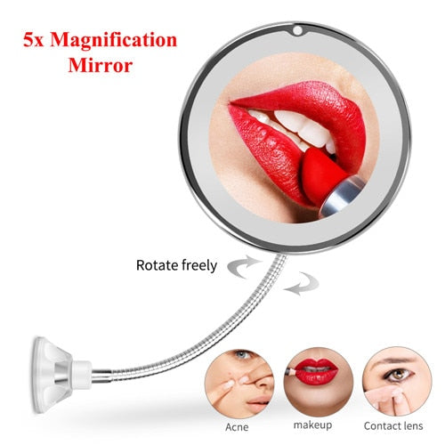 LED Mirror Makeup/ Vanity Mirror with LED Light-10X magnifier