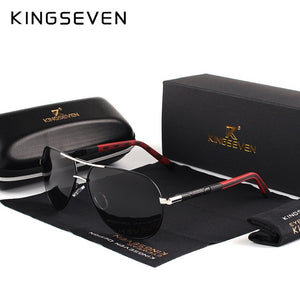 KINGSEVEN Men's Classic Aluminum Polarized Sunglasses