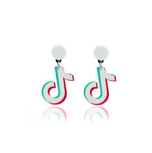 Load image into Gallery viewer, New Fashion Acrylic Music Note Drop Earrings
