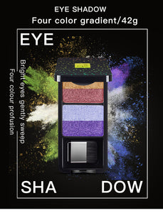 Custom 4 Color Glitter Shimmer Eyeshadow Palette