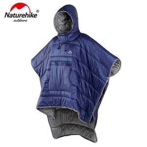 Naturehike Portable Water-resistant Camping Sleeping bag Cloak Style Lazy Sleeping Bag Winter Poncho NH18D010-P