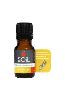 Organic Citronella Essential Oil (Cymbopogon Nardus) 10ml